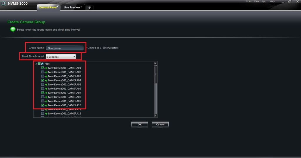 camera dvr set tour