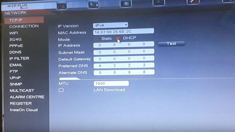 How to configure cp plus DVR remotely