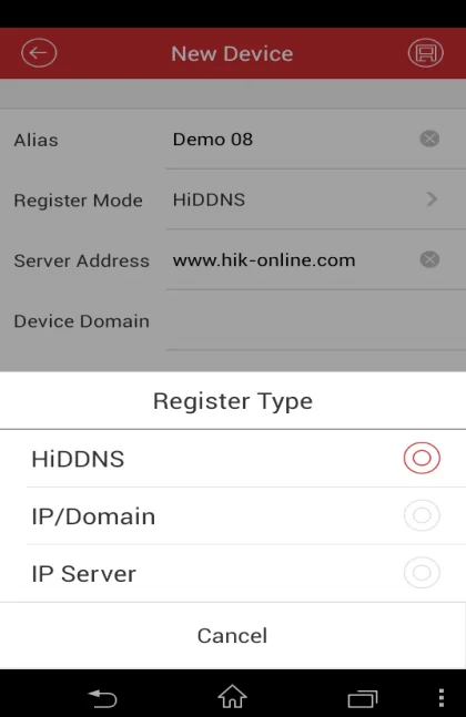 How to connect hikvision DVR to mobile