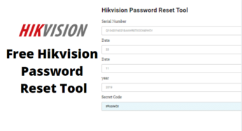 Hikvision password reset tool : how to reset hikvision password