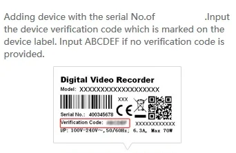 add device with serial number