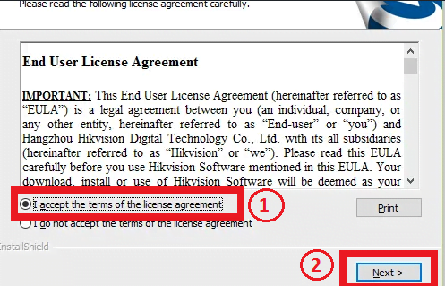iVMS License agreement