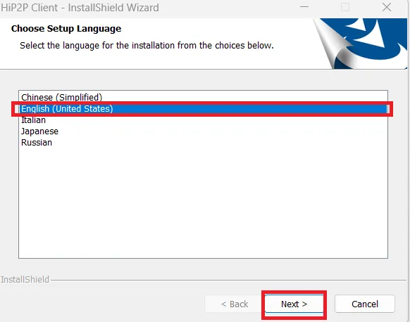 CamHi For PC Free Download For Windows 7/8/10/11 and MAC 2 select the language of the app
