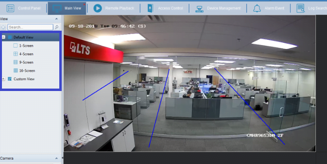 Live View of cameras into this software