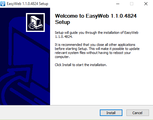 Installation of the software
