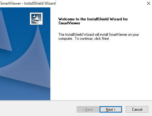 Installation Wizard of the application