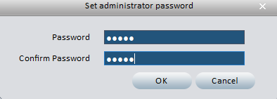 Password setup of the CMS