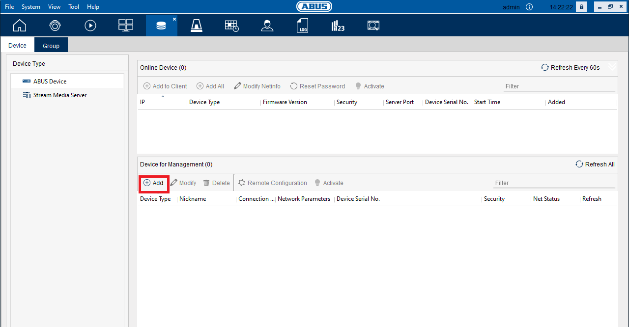 ABUS IPCam on Windows