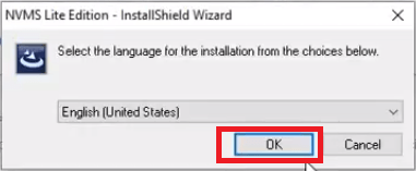 Select language for this software