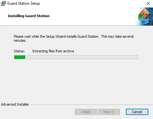 Installation is in progress of the application