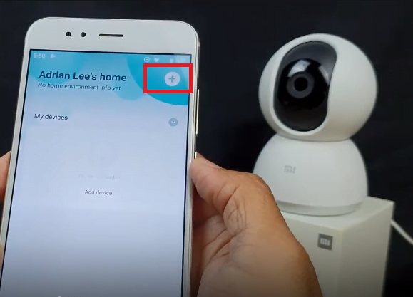 Add device on MI Home Security Camera App for Windows