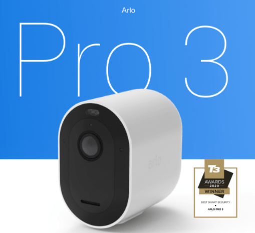 Arlo Pro 3 Wireless Smart Indoor Wi-Fi Security Camera
