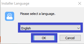 Select the language of the app