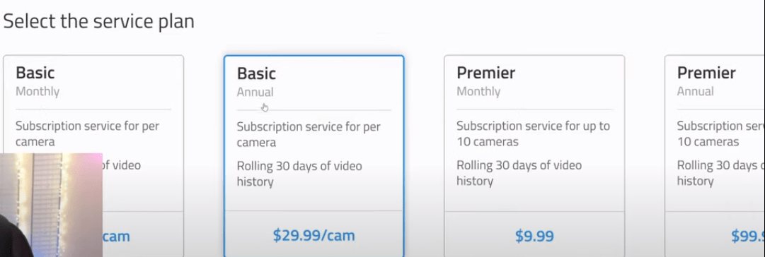 Subscription plans for recording videos