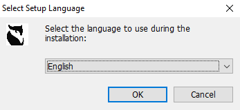 Select the language for the Application