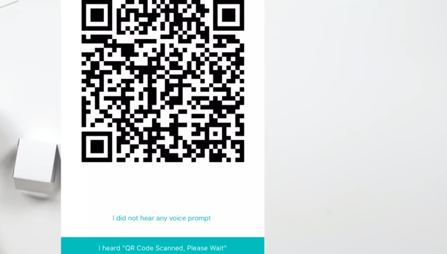 Configure scanning of QR code on the CMS