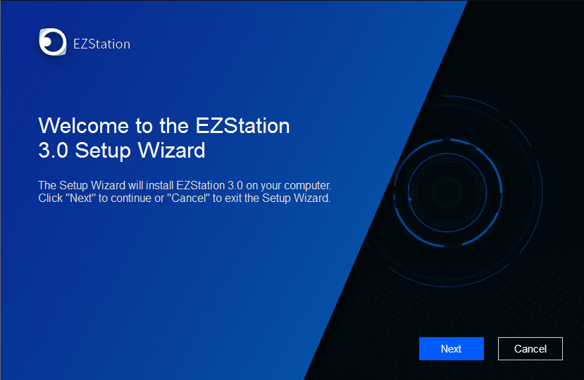 Start the installation of EZLive for pc