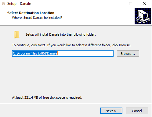 Select the Folder To install The Files
