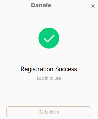 Registration is successful