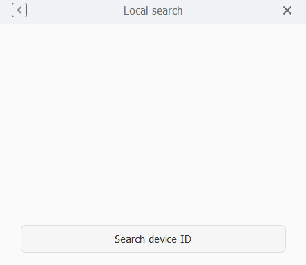 Search by device ID
