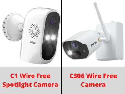 100% Wire Free Single Security Cameras