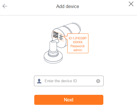 Enter the Device ID
