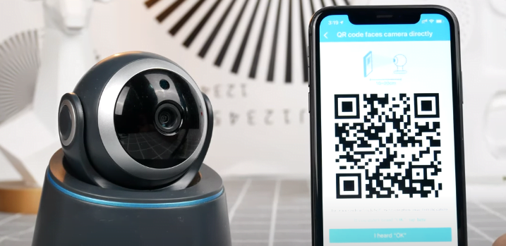 Scan QR code to connect camera