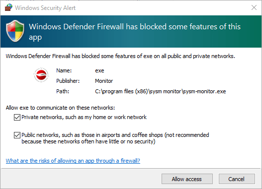 Windows Firewall security