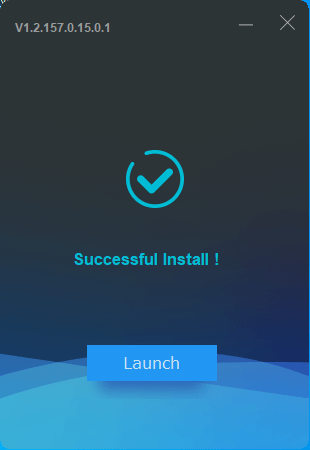 Close the installer wizard after successful completion