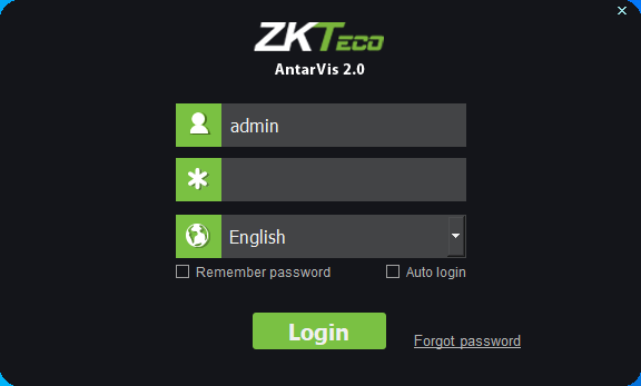 Login with default username and password