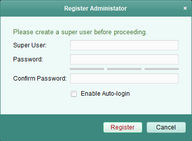 Create a user ID and password