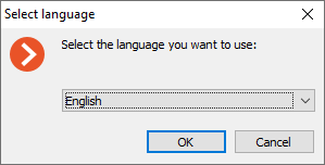 Select the language to operate the VMS