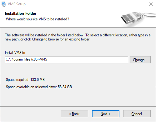 Select root folder to store files.
