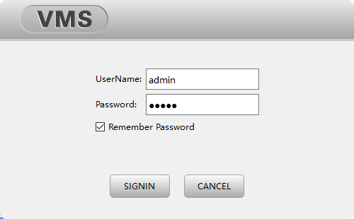 Sign in with default username and password.