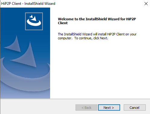 Starting of set up wizard on PC