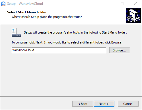 Create a start menu folder for cloud based software