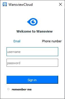Login with email ID or phone number