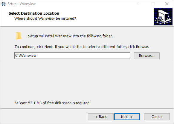 Select the local drive to store file