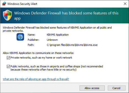 Provide the firewall access