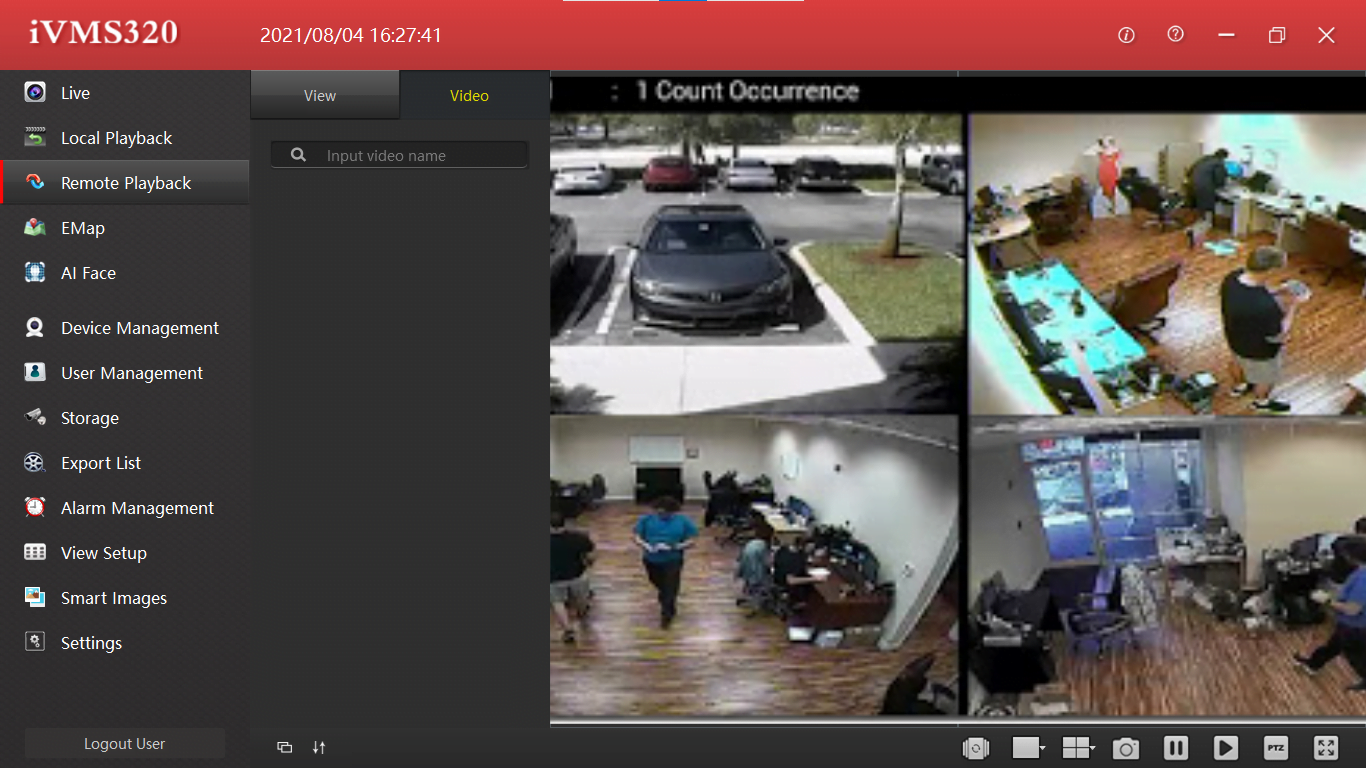 Live Surveillance of CCTV camera