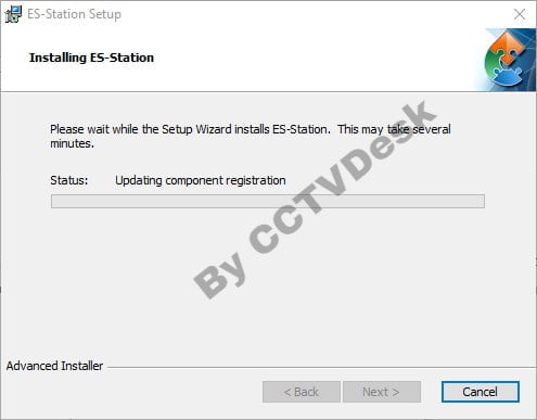Process of installing the software