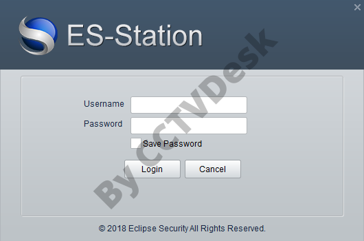 Log in to the ES-Station app