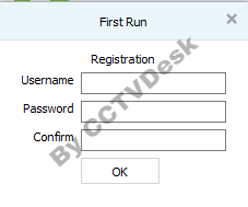 Create and register the account