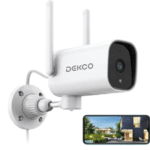 DEKCO 1080P Pan Rotating 180° Outdoor Camera For Home