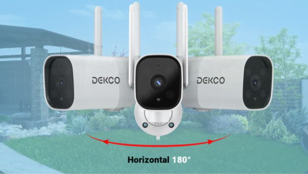 DEKCO 1080P Pan Rotating 180° Outdoor Security Camera 17