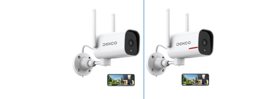 DEKCO 1080P Pan Rotating 180° Outdoor Security Camera 18