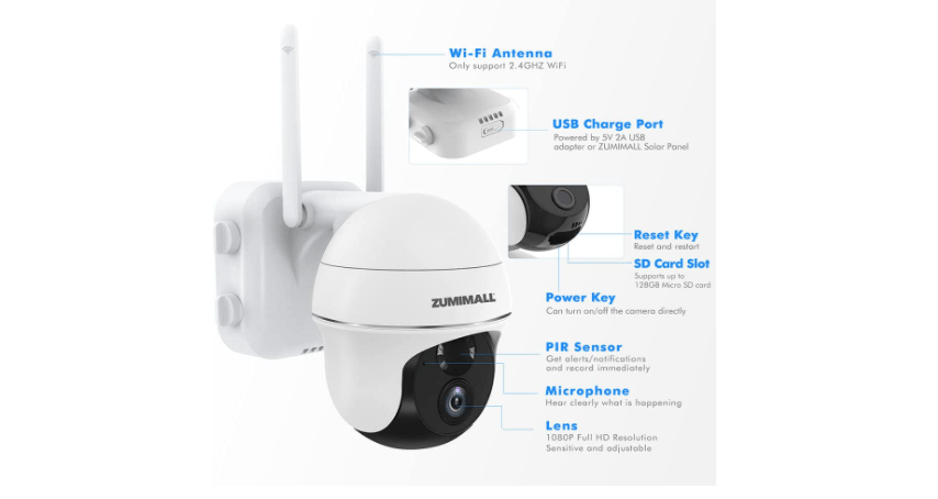 Zumimall PTZ Wireless camera 7