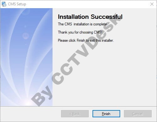 Successful installation of the CMS