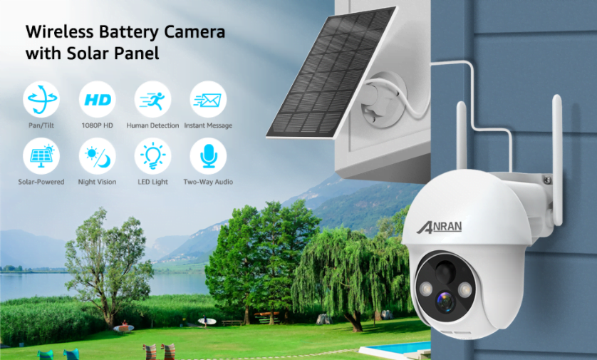 ANRAN Solar-Powered PTZ Camera 8