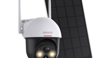 Decko PTZ Solar-Panel Camera WiFi For Smart Home